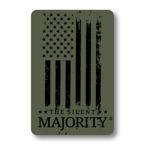 Flag and Brand | Decal 4" - Military Green