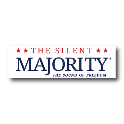 The Silent Majority The Sound of Freedom | Bumper Sticker