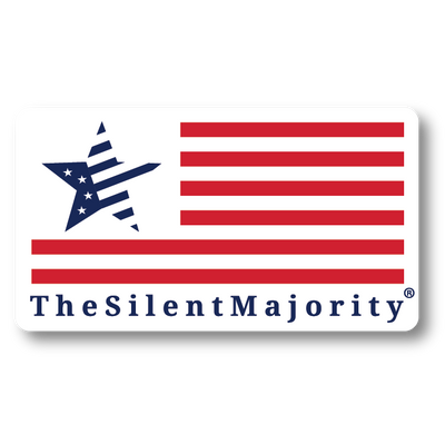 The Silent Majority Flag Logo | Decal - 4"