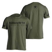 Stubborn Ole Vet | T-shirt - Military Green