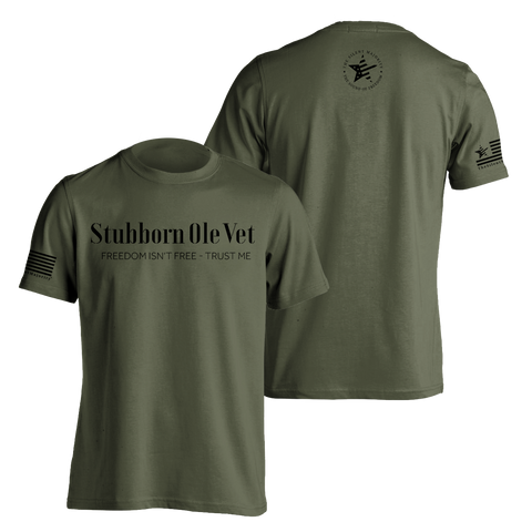 Stubborn Ole Vet | T-shirt - Military Green