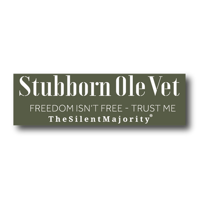 Stubborn Ole Vet | Bumper Sticker