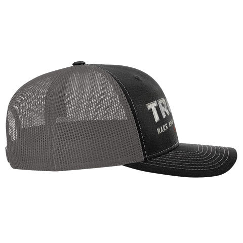 "TRUMP II" MAGA Embroidered Hat R112 Black/Dk Gray/Charcoal