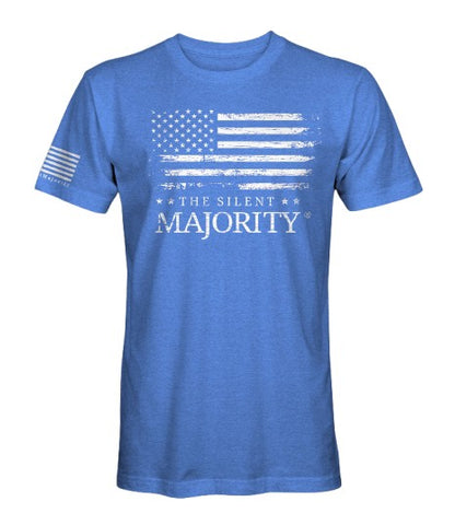 Flag and Brand Horizontal | T-shirt - Electric Blue