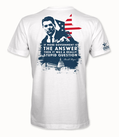 Reagan Stupid Question | T-shirt - White