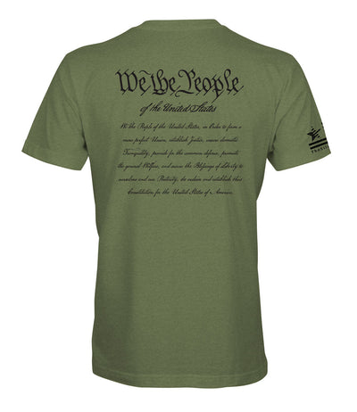 "We The People" Constitution | T-shirt - Military Green